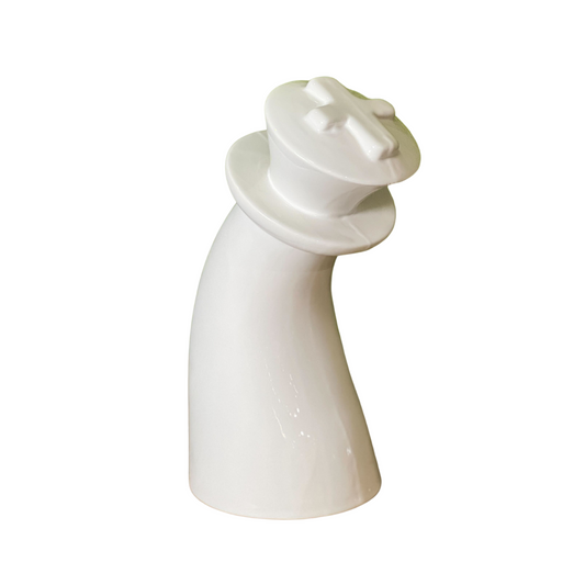 BETH | Scacco Re in ceramica monocolore