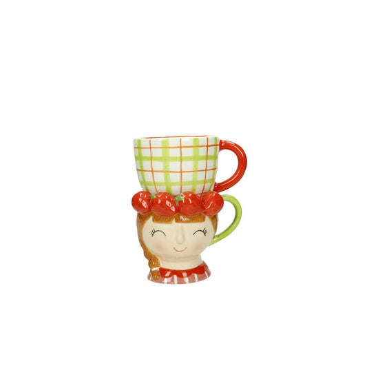 TAZZE DOUBLE LADY BRANDANI | in ceramica vari colori