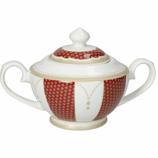 ZUCCHERIERA GOCCIA D'ORO BRANDANI | in porcellana | Ø16x10cm