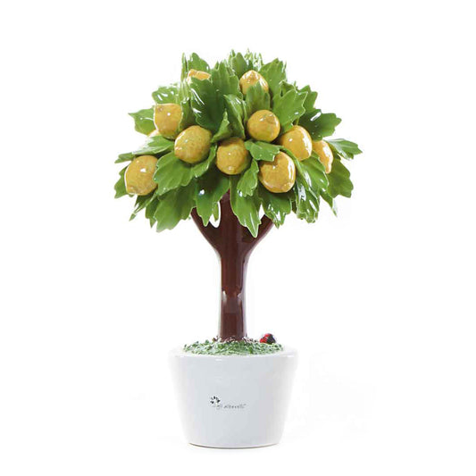 ALBERO LIMONE GLI ALBERELLI | in ceramica di Capodimonte | varie misure - Ø19x28cm | Adele Chérie - articoli da regalo e bomboniere