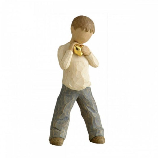 STATUETTA BAMBINO DAL CUORE D'ORO WILLOW TREE | in resina | 14cm