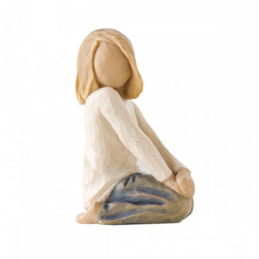 STATUETTA "BAMBINA GIOIOSA" WILLOW TREE | in resina | 8cm