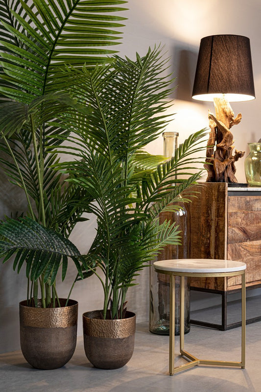 TAVOLINO PHOENIX | finitura oro piano marmo | Ø37,5cm - | Adele Chérie - articoli da regalo e bomboniere