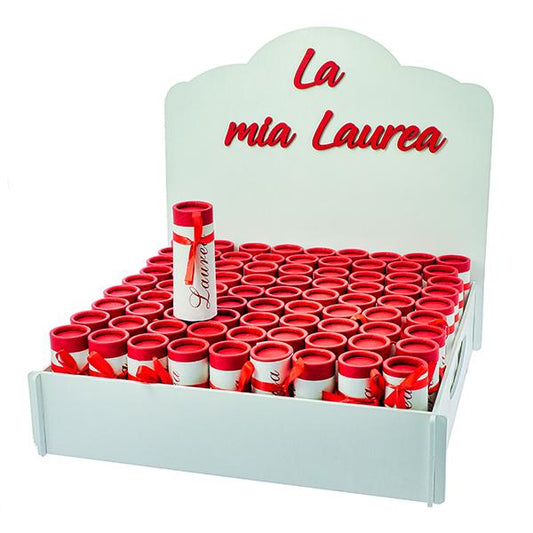 KIT LA MIA LAUREA | pergamena rossa | 80pz - | Adele Chérie - articoli da regalo e bomboniere