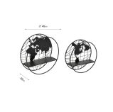 PORTAPOSTA ATLAS | in metallo | 2pz - | Adele Chérie - articoli da regalo e bomboniere
