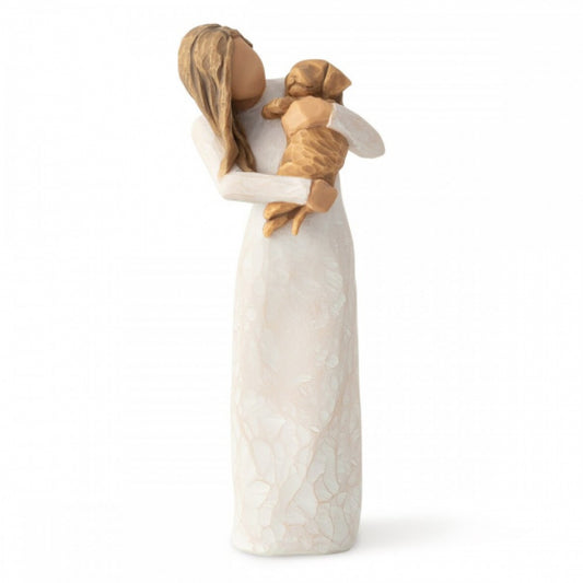 ADORABILE TU GOLDEN DOG WILLOW TREE | in resina | 25cm - | Adele Chérie - articoli da regalo e bomboniere