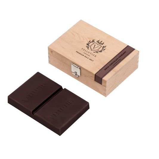 CIALDA SWISS CHOCOLATE FONDANT VELLUTIER | in scatolina di legno | 50gr