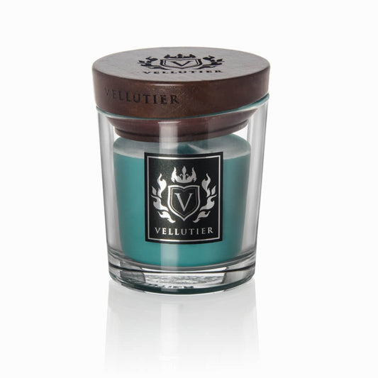 CANDELA SENSUAL CHARM VELLUTIER | in vaso di vetro | varie misure