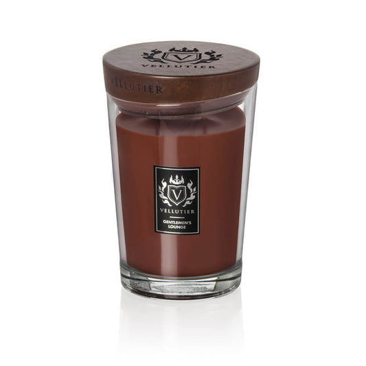 CANDELA GENTLEMEN'S LOUNGE VELLUTIER | in vaso di vetro | varie misure