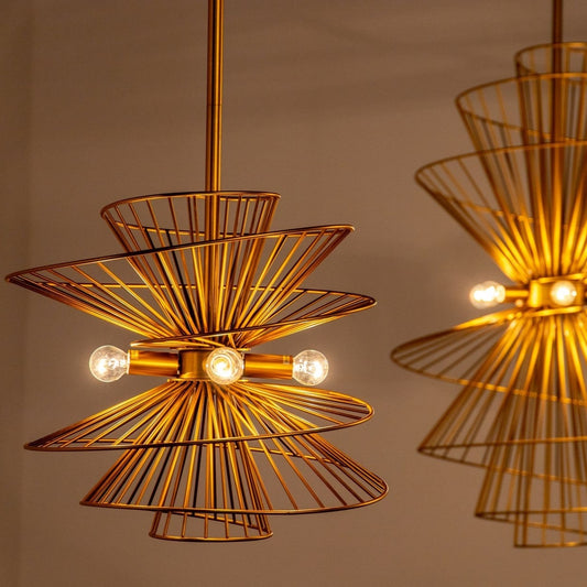 LAMPADARIO DELAWARE ETHAN CHLOE | in metallo | 46x46x90cm - | Adele Chérie - articoli da regalo e bomboniere