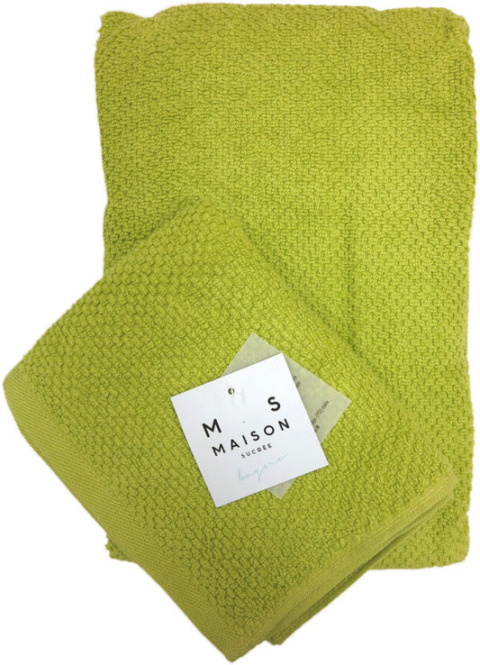 ASCIUGAMANO PEPE MELA | con ospite | 2pz - | Adele Chérie - articoli da regalo e bomboniere