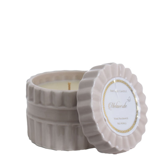 CANDELA TONDA MELAVERDE | in ceramica di Capodimonte | vari colori - | Adele Chérie - articoli da regalo e bomboniere