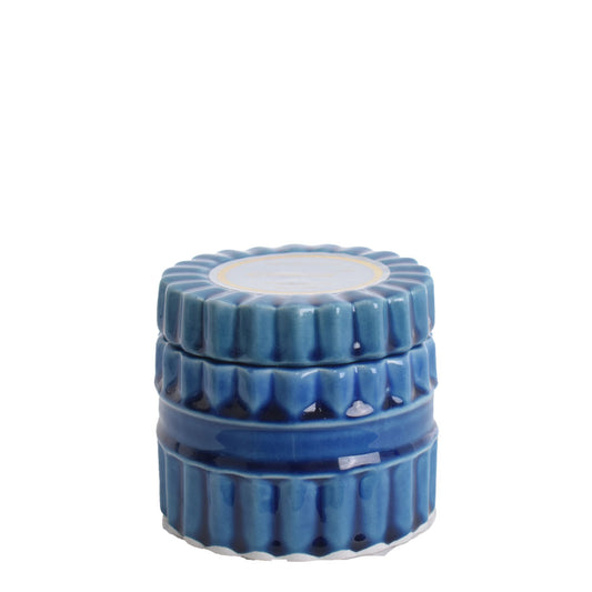 CANDELA TONDA MELAVERDE | in ceramica di Capodimonte | vari colori - blu | Adele Chérie - articoli da regalo e bomboniere