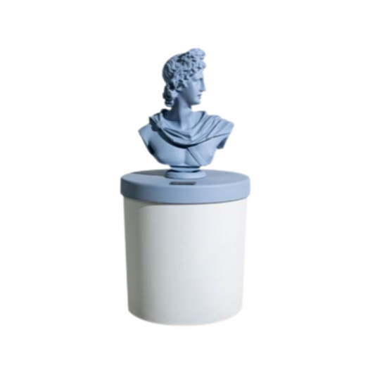 CANDELA APOLLO POLVERE | in resina in vasetto | Ø8x18cm - | Adele Chérie - articoli da regalo e bomboniere