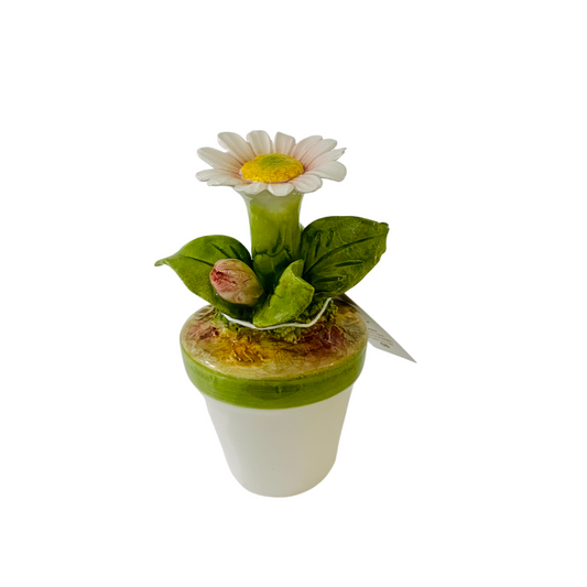 VASETTO MARGHERITA LA CAPODIMONTE CHIC | in ceramica di Capodimonte | Ø5x15cm - | Adele Chérie - articoli da regalo e bomboniere