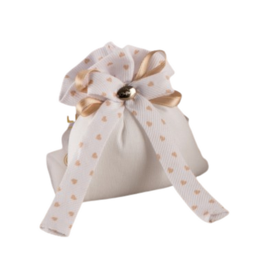 SACCHETTO BASIC CUORI L'INFINITO | in tessuto | 9x10cm - | Adele Chérie - articoli da regalo e bomboniere