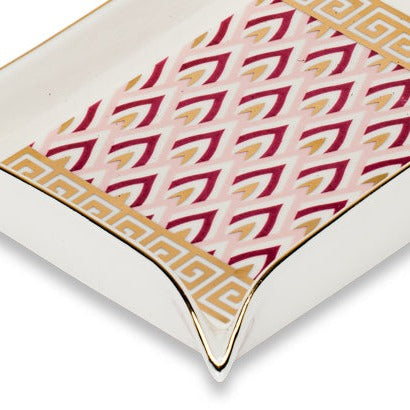 VUOTATASCHE ERA ORO GREEK HENRIETTE | in porcellana e oro | 15x12cm