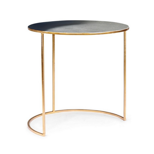 TAVOLINO DESUR BIZZOTTO | in acciaio | varie misure - tavolini / nero / Ø50x51cm | Adele Chérie - articoli da regalo e bomboniere