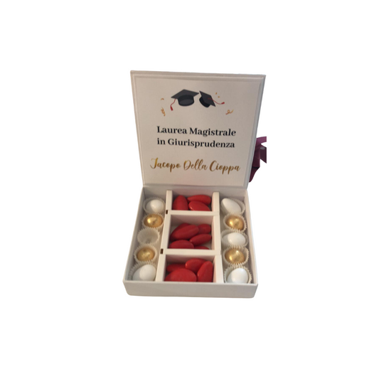 SCATOLA CONFETTATA ADELE CHERIE | con personalizzazione | 12x12cm - | Adele Chérie - articoli da regalo e bomboniere