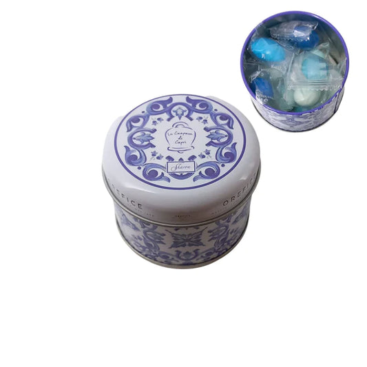 CONFETTATA CAPRI IN LATTA SHARON BOMBONIERE | con confettata mixed 70g | vari colori