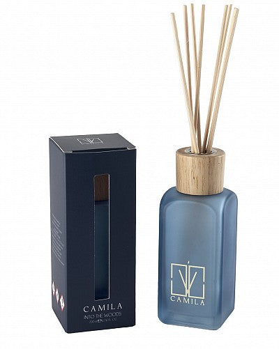 PROFUMATORE HYPNOTIC INTO THE WOODS | in bottiglia di vetro blu avio | 200ml - | Adele Chérie - articoli da regalo e bomboniere