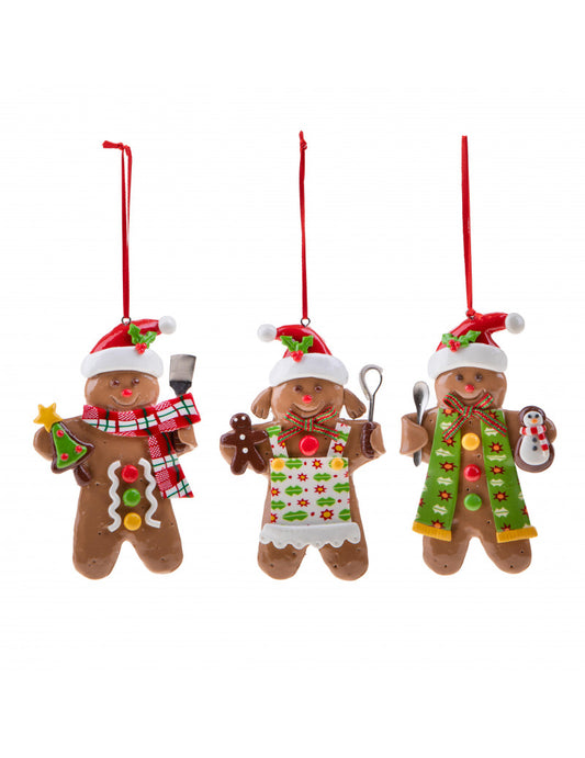 PANDIZENZERO GINGER BREAD BRANDANI | soggetti assortiti in plastica | 3pz - | Adele Chérie - articoli da regalo e bomboniere