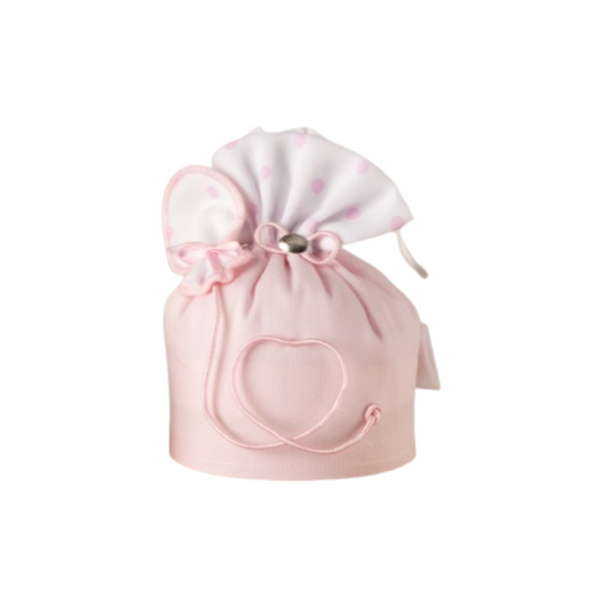 SACCHETTO PALLONCINO ROSA L'INFINITO | in tessuto | Ø10x13cm - | Adele Chérie - articoli da regalo e bomboniere