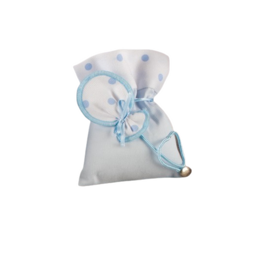 SACCHETTO PALLONCINO CIELO L'INFINITO | in tessuto | Ø8x10cm - | Adele Chérie - articoli da regalo e bomboniere