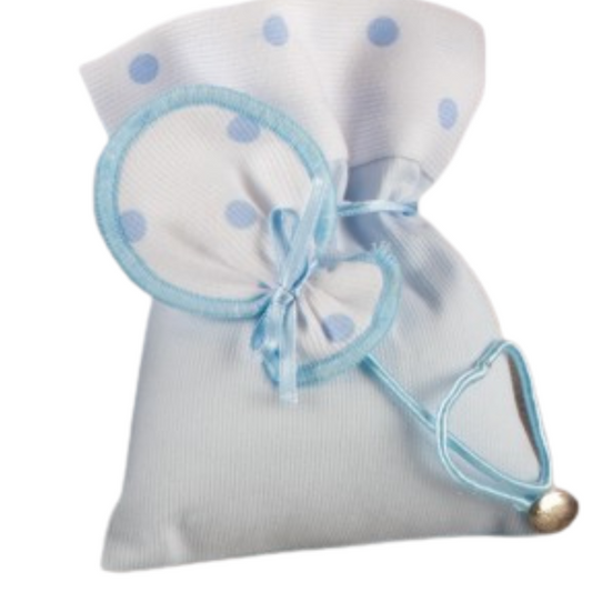 SACCHETTO PALLONCINO CIELO L'INFINITO | in tessuto | Ø8x10cm - | Adele Chérie - articoli da regalo e bomboniere