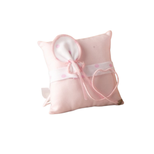 CUSCINO PALLONCINO ROSA L'INFINITO | in tessuto | 10x10cm - | Adele Chérie - articoli da regalo e bomboniere