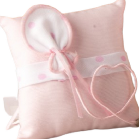 CUSCINO PALLONCINO ROSA L'INFINITO | in tessuto | 10x10cm - | Adele Chérie - articoli da regalo e bomboniere