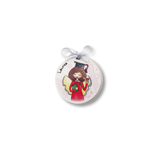 MAGNETE LAUREA LE GRAZIOSE ESTEGO | in legno | Ø8cm