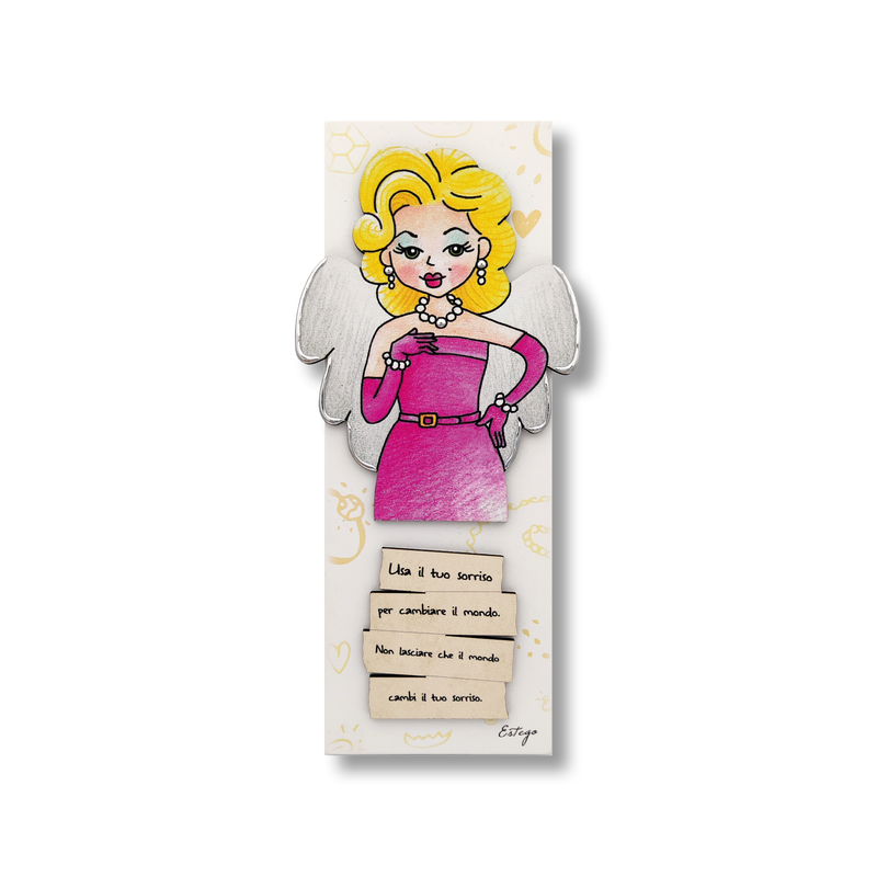 QUADRETTO MARILYN LE GRAZIOSE ESTEGO - in legno - 9x25cm | Adele Cherie