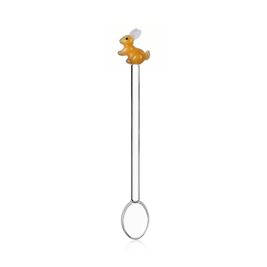 SET CUCCHIAINI CONIGLIO E LUMACA ICHENDORF MILANO | in vetro borosilicato | 2pz