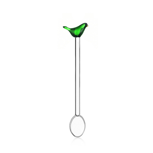 SET CUCCHIAINI UCCELLINI ICHENDORF MILANO | in vetro borosilicato | 2pz