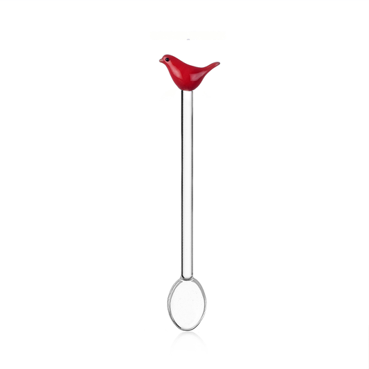 SET CUCCHIAINI UCCELLINI ICHENDORF MILANO | in vetro borosilicato | 2pz