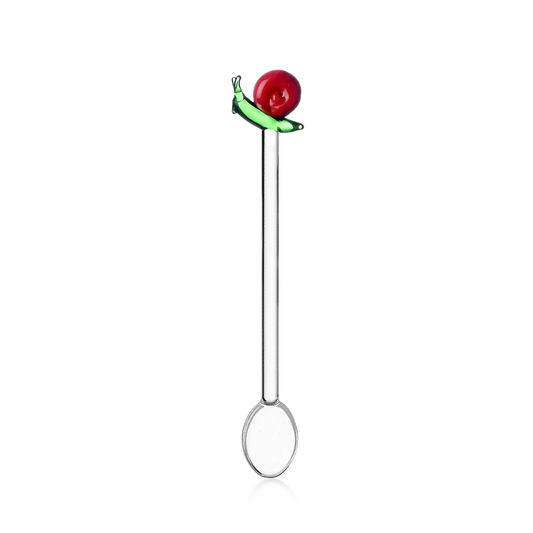SET CUCCHIAINI CONIGLIO E LUMACA ICHENDORF MILANO | in vetro borosilicato | 2pz