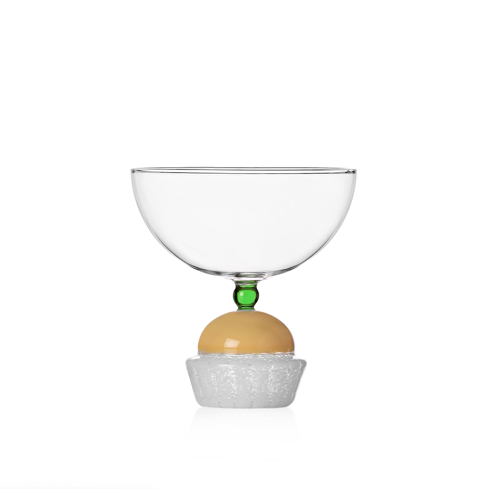 COPPETTA PASTICCINO AMBRA OPACO SWEET AND CANDY ICHENDORF MILANO - in vetro borosilicato | Adele Chérie