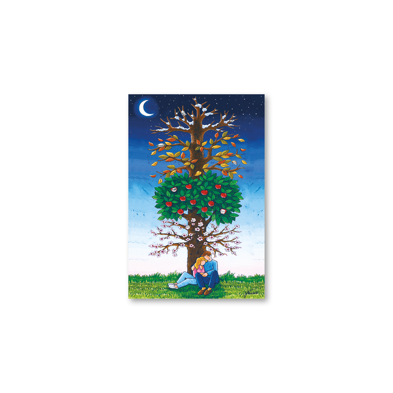 QUADRETTO ALBERO DELLE STAGIONI ESTEGO - in legno - 10x15cm | Adele Chérie