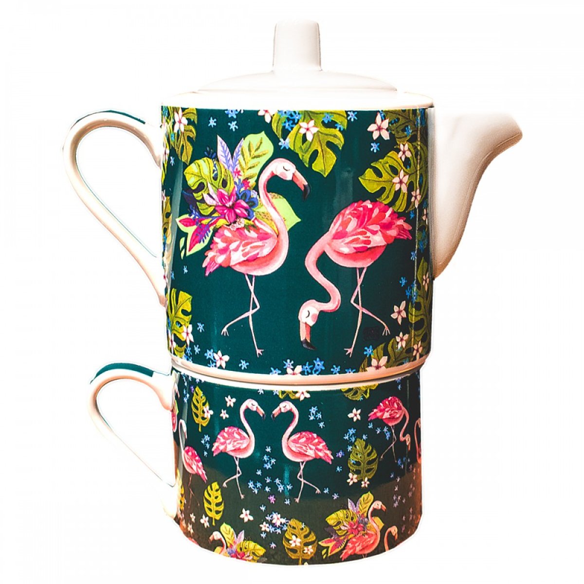 TEIERA FENICOTTERO ALLEN DESIGNS - in ceramica - Ø14cm | Adele Cherie