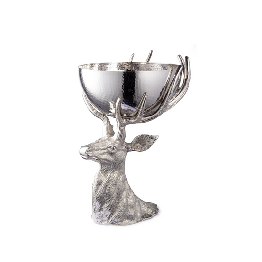 RENNA GLOWER ARGENTO CON CIOTOLA BIZZOTTO | in alluminio | 30,5x25,5x43cm