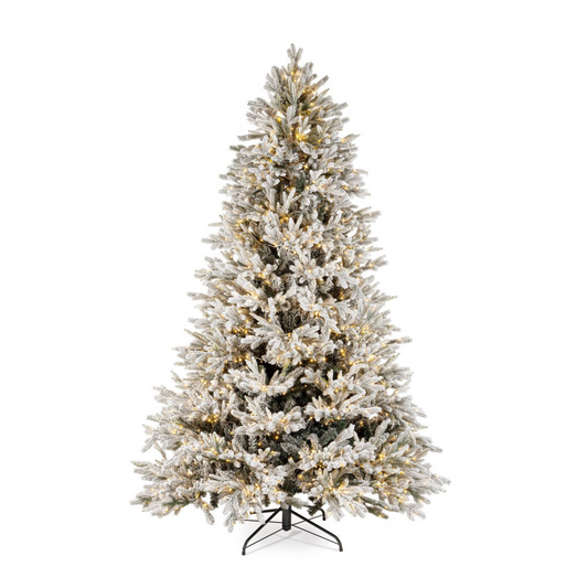 ALBERO BERKSHIRE CON LED BIZZOTTO | albero in pino innevato con led| varie misure