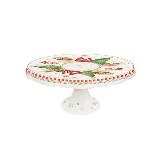 ALZATA RACCONTI BRANDANI | in porcellana | 28x13cm