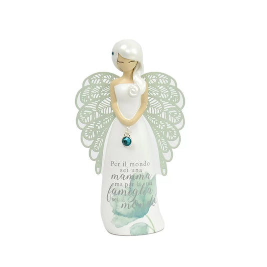 ANGELO MAMMA FLOREALE YOU ARE AN ANGEL | in resina | 15,5cm