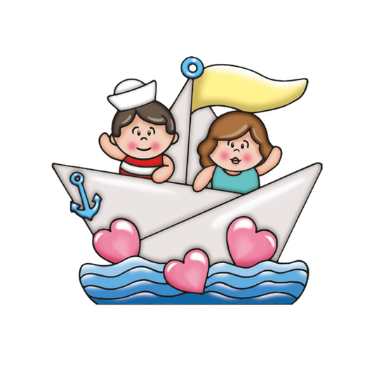 APPENDINO MOOD "SULLA BARCHETTA" ESTEGO | in resina pennarello incluso