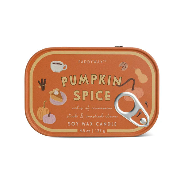 CANDELA BISTRO PUMPKIN SPICE PADDYWAX - in contenitore di latta - 127g | Adele Chérie