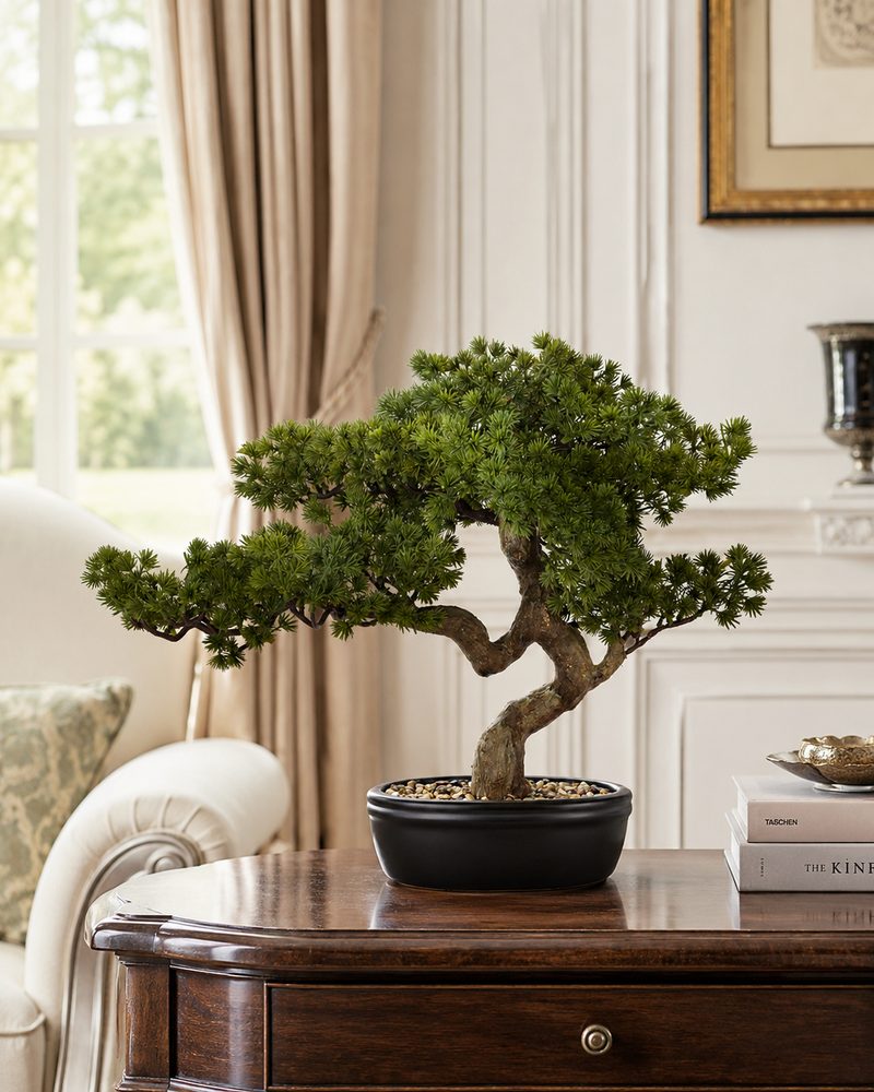 BONSAI CON VASO HENRIETTE - real touch - 56x43cm | Adele Chérie