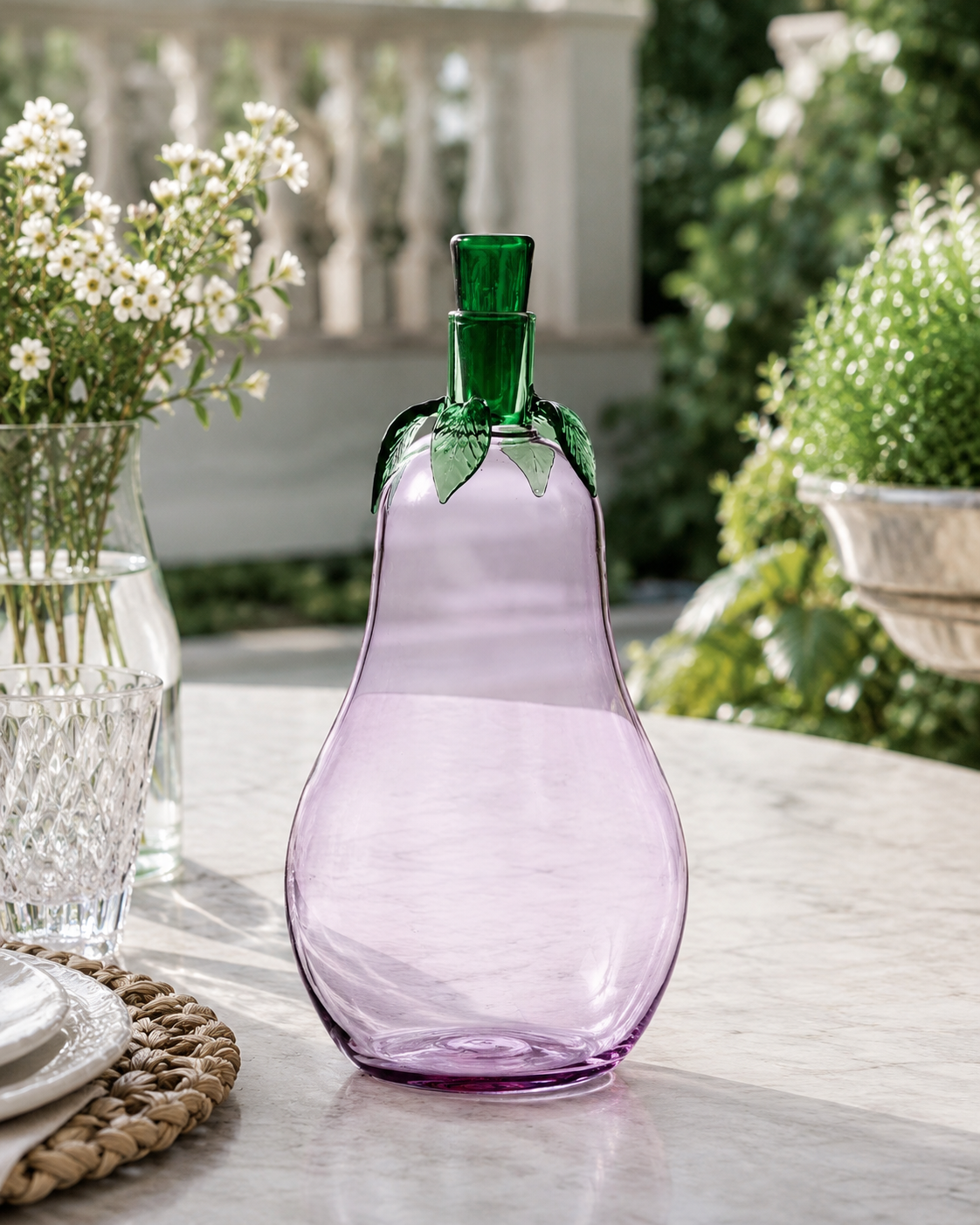 BOUTEILLE AUBERGINE LÉGUMES ICHENDORF MILANO | en verre borosilicaté
