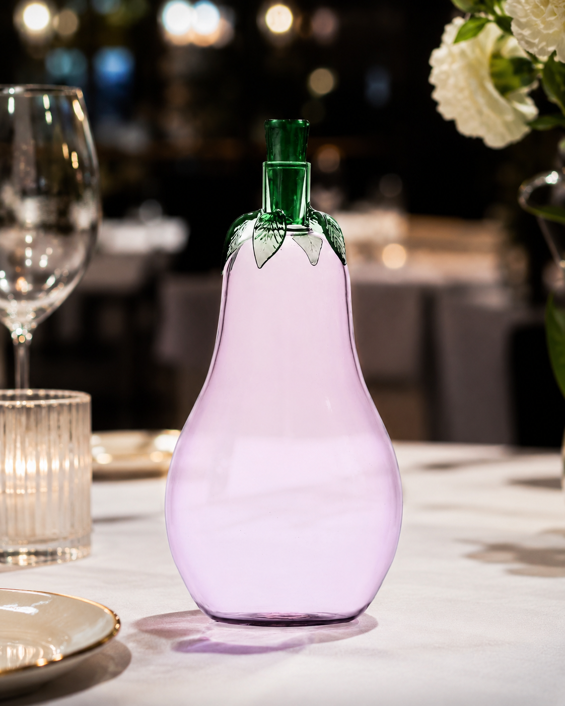 BOUTEILLE AUBERGINE LÉGUMES ICHENDORF MILANO | en verre borosilicaté