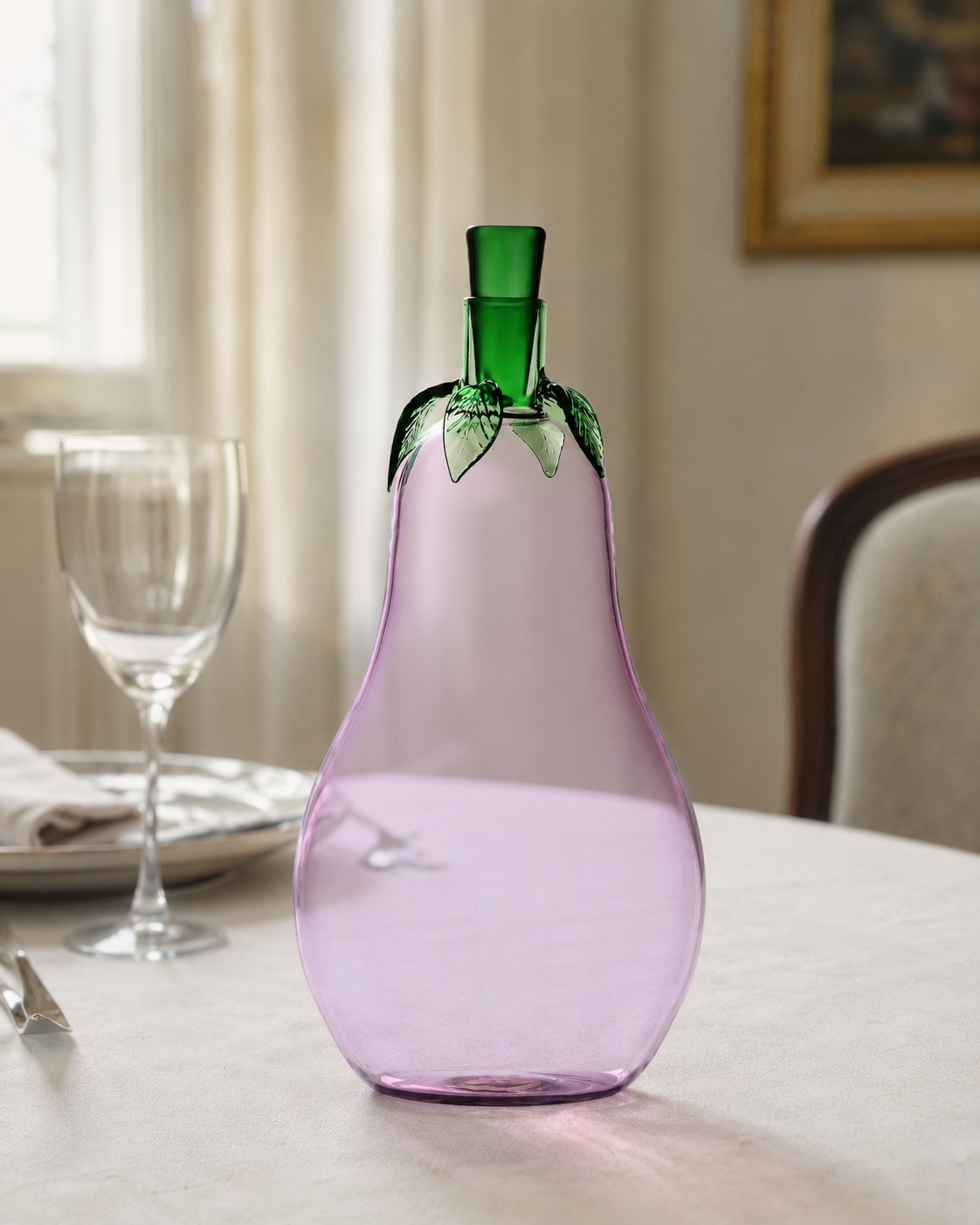 BOUTEILLE AUBERGINE LÉGUMES ICHENDORF MILANO | en verre borosilicaté